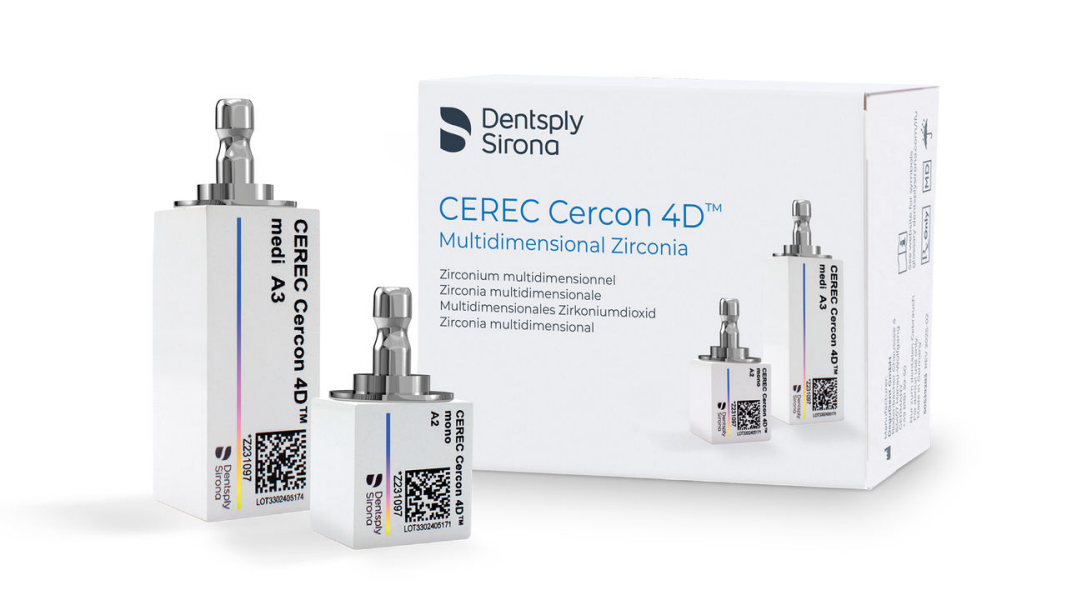 The new CEREC Cercon 4DTM block from Dentsply Sirona: Zirconia in