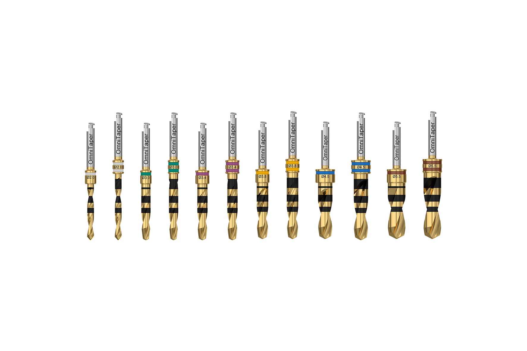 ODM Dental Surgery Implant Drills | Black Titanium Coated | Hardened & Longer Life | Pakistan Made