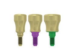 X1 Click Attachment Abutment Kit – Standard Silicone Cap, Int Hex 2.42mm – WholeDent