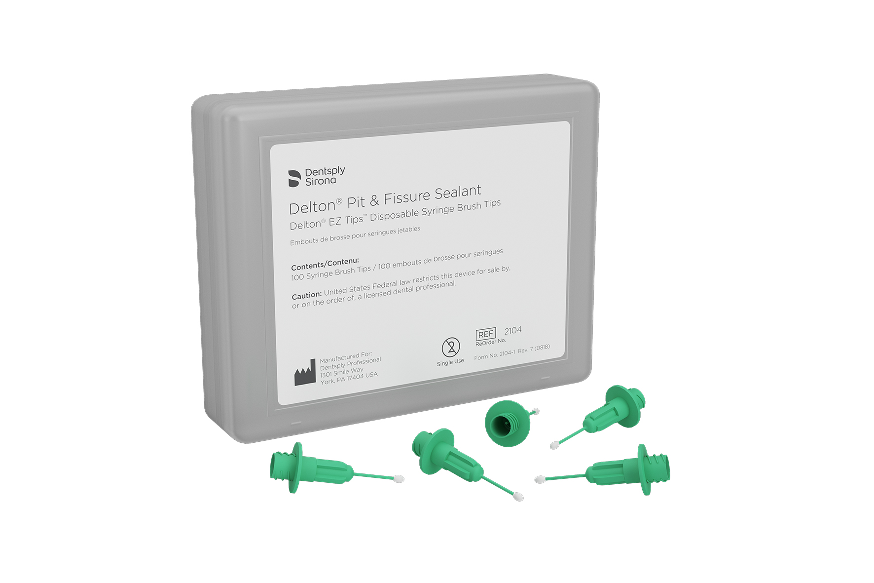 Delton EZ Tips Disposable Syringe Brush Tips