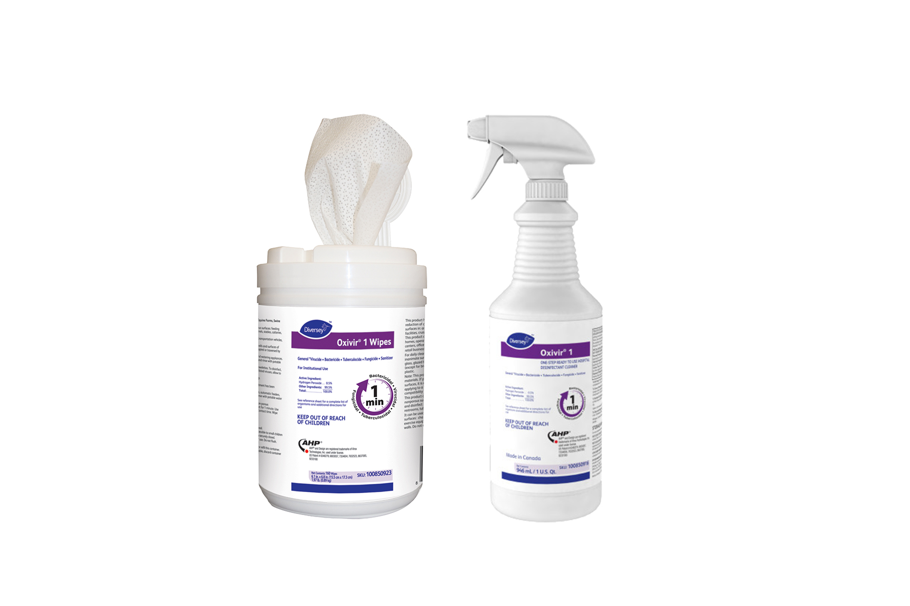 Diversey Oxivir 1 Disinfectant Cleaners