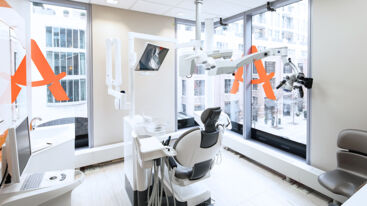 Patients are treated with modern technology in a carefully designed practice environment at the Accolade Dental Centre, Toronto.