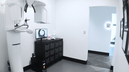 X-ray room at dental practice Otter Dental with Orthophos SL imaging solution. 