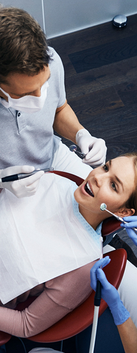 smiling dental patient
