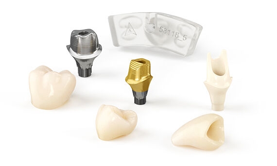 Various implant prosthetics