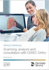 Stickout Scanning, analysis and consultation with CEREC Ortho