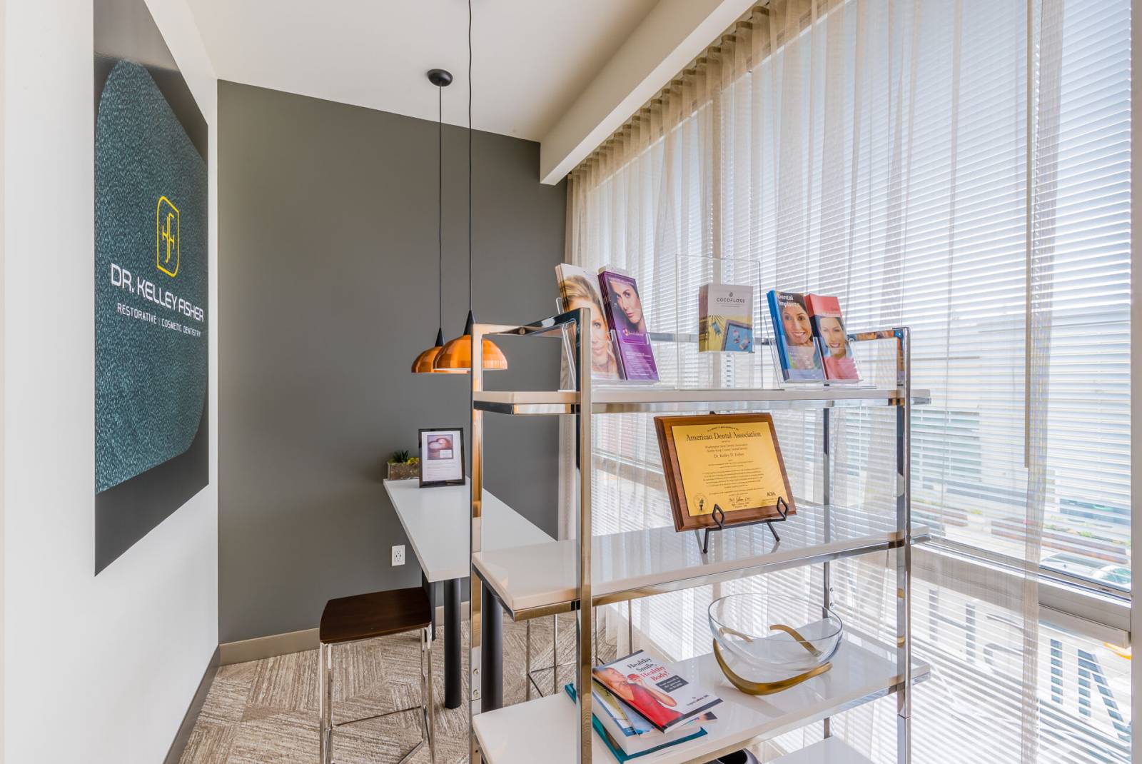 dental office with design elements