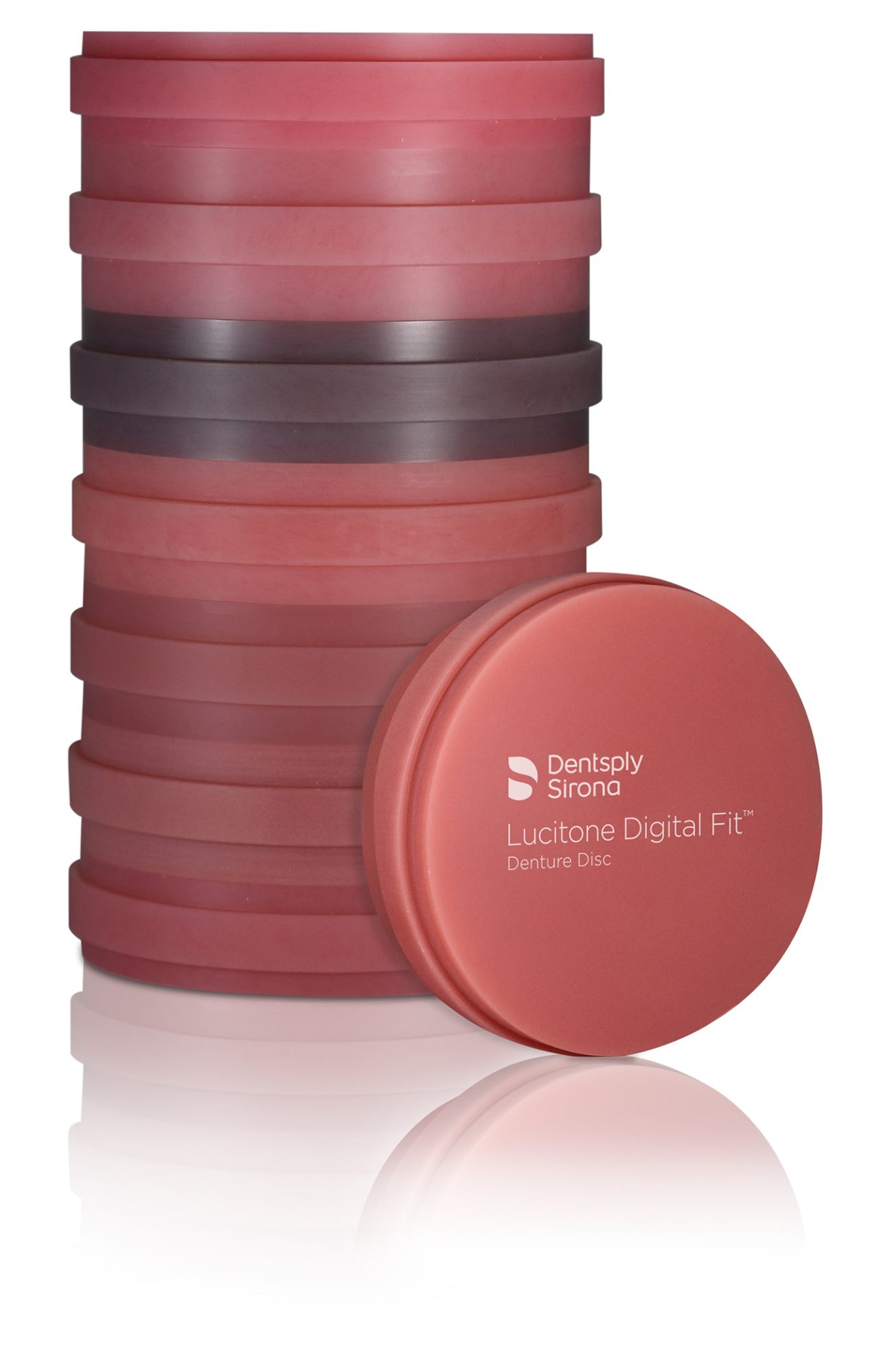 Lucitone Digital Fit Denture Assorted Discs Stacked