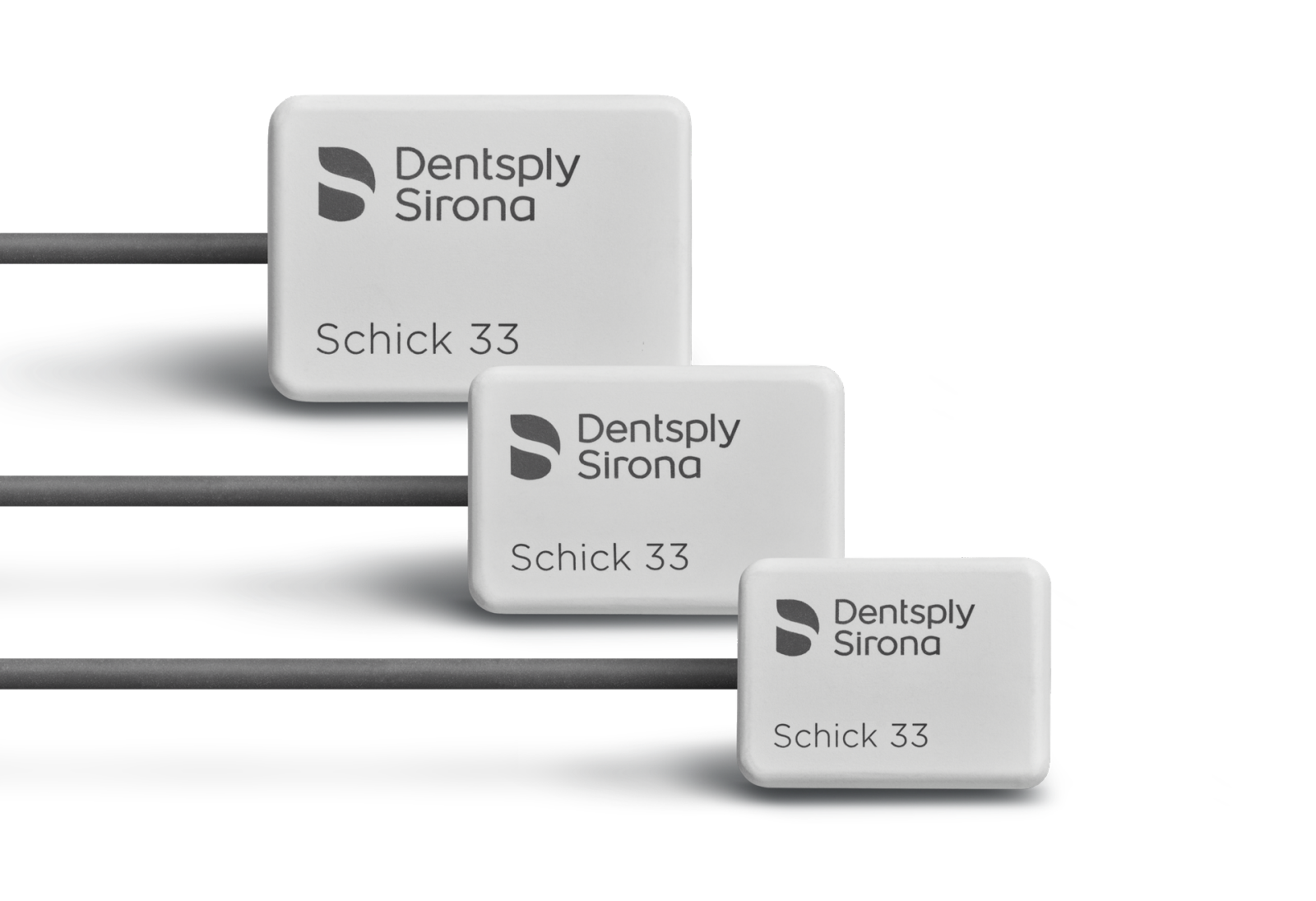 Schick 33 intraoral X-ray sensors, three sizes
