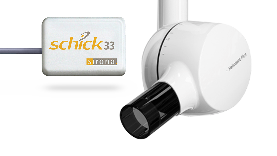 Heliodent Plus and Schick33 intraoral sensor