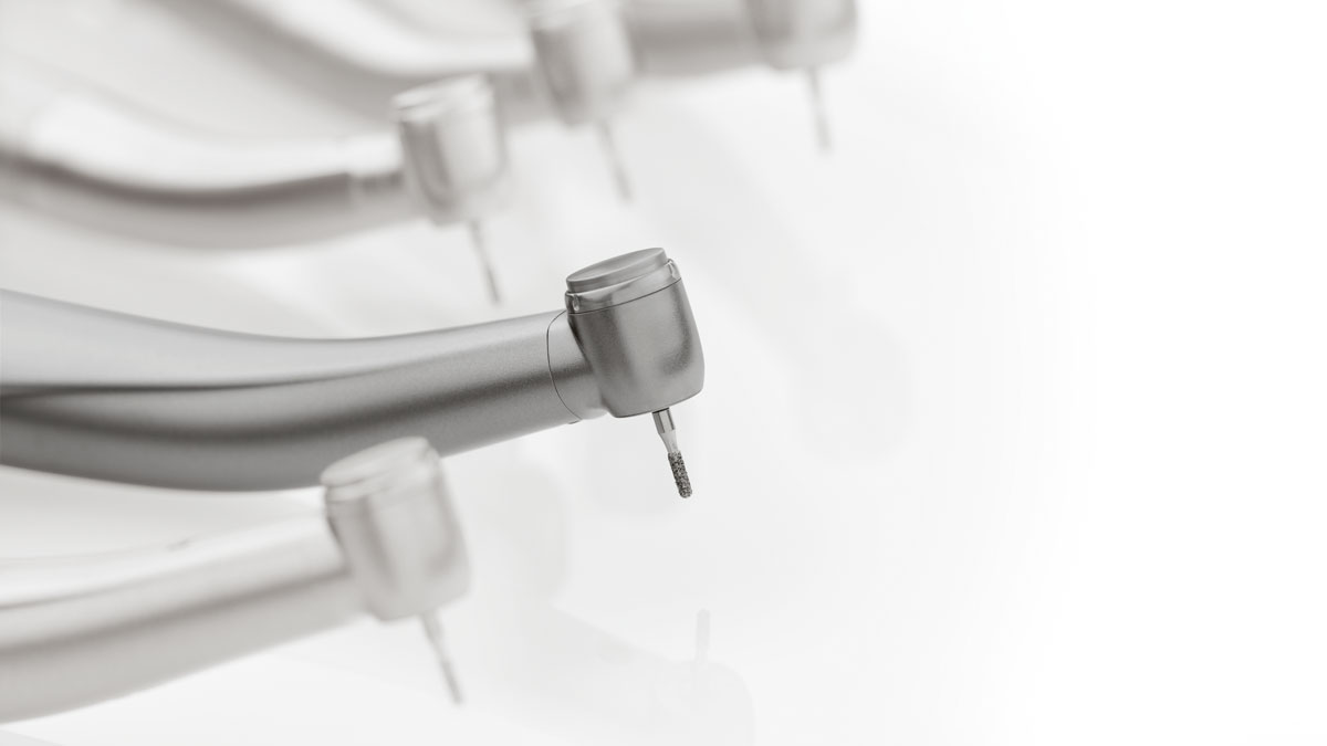Small head dimensions of Dentsply Sirona Dental Handpieces