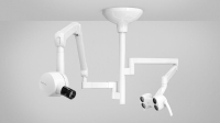 Ceiling mounted Heliodent Plus dental X-ray unit