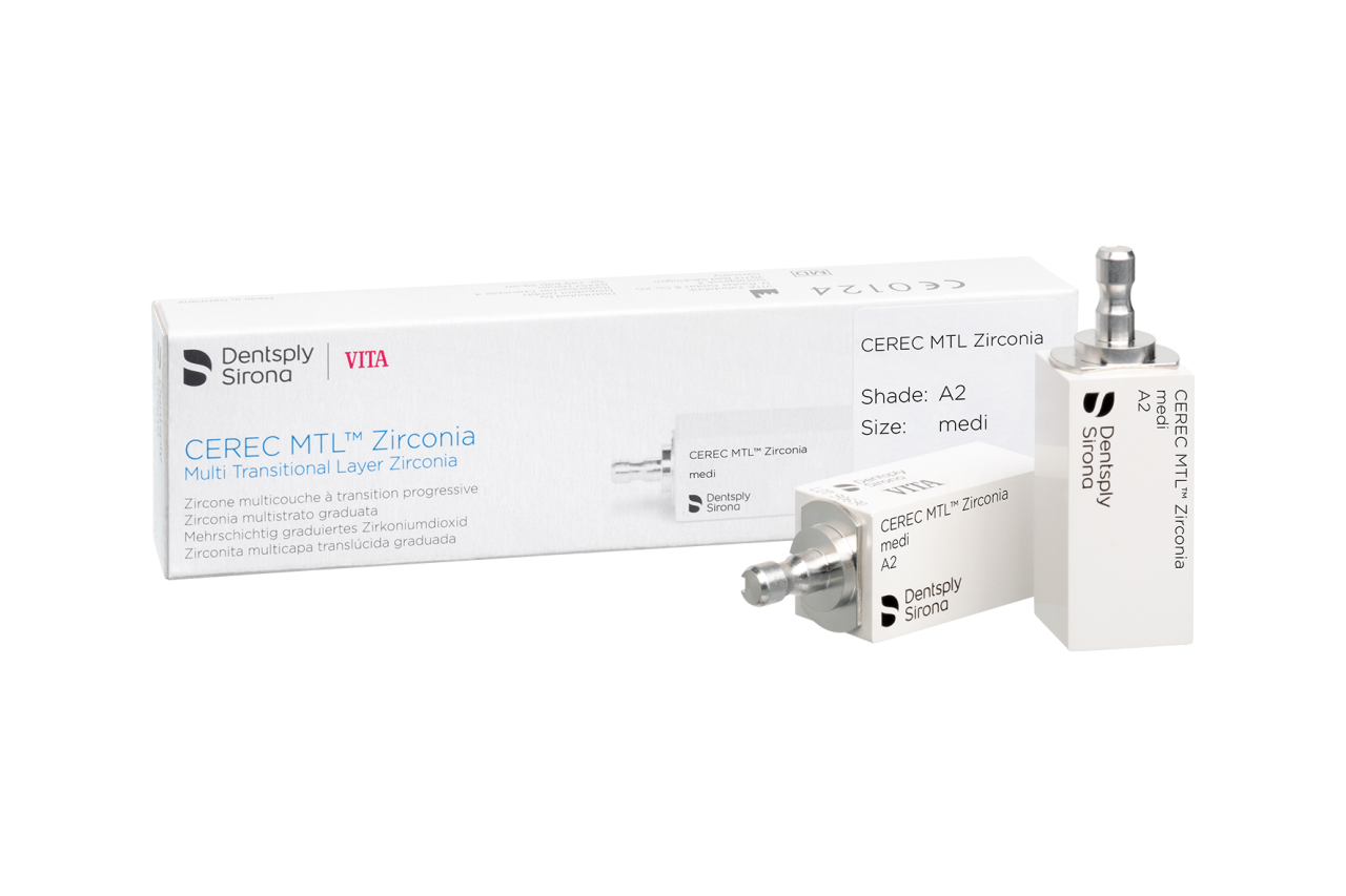 CEREC MTL Zirconia, Medi Block Package Image