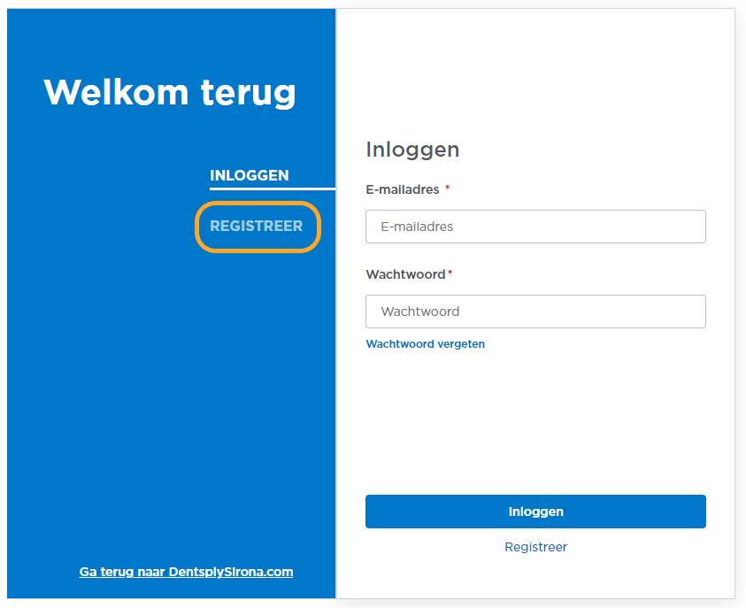 Registratie alleen voor Acadamy