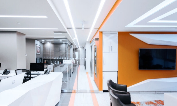 Interior design meets professional technology at the Accolade Dental Centre, Toronto.